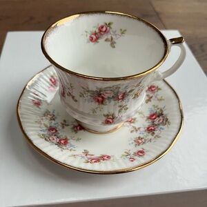 Vintage Rosamond Elizabethan Bone China Cup & Saucer